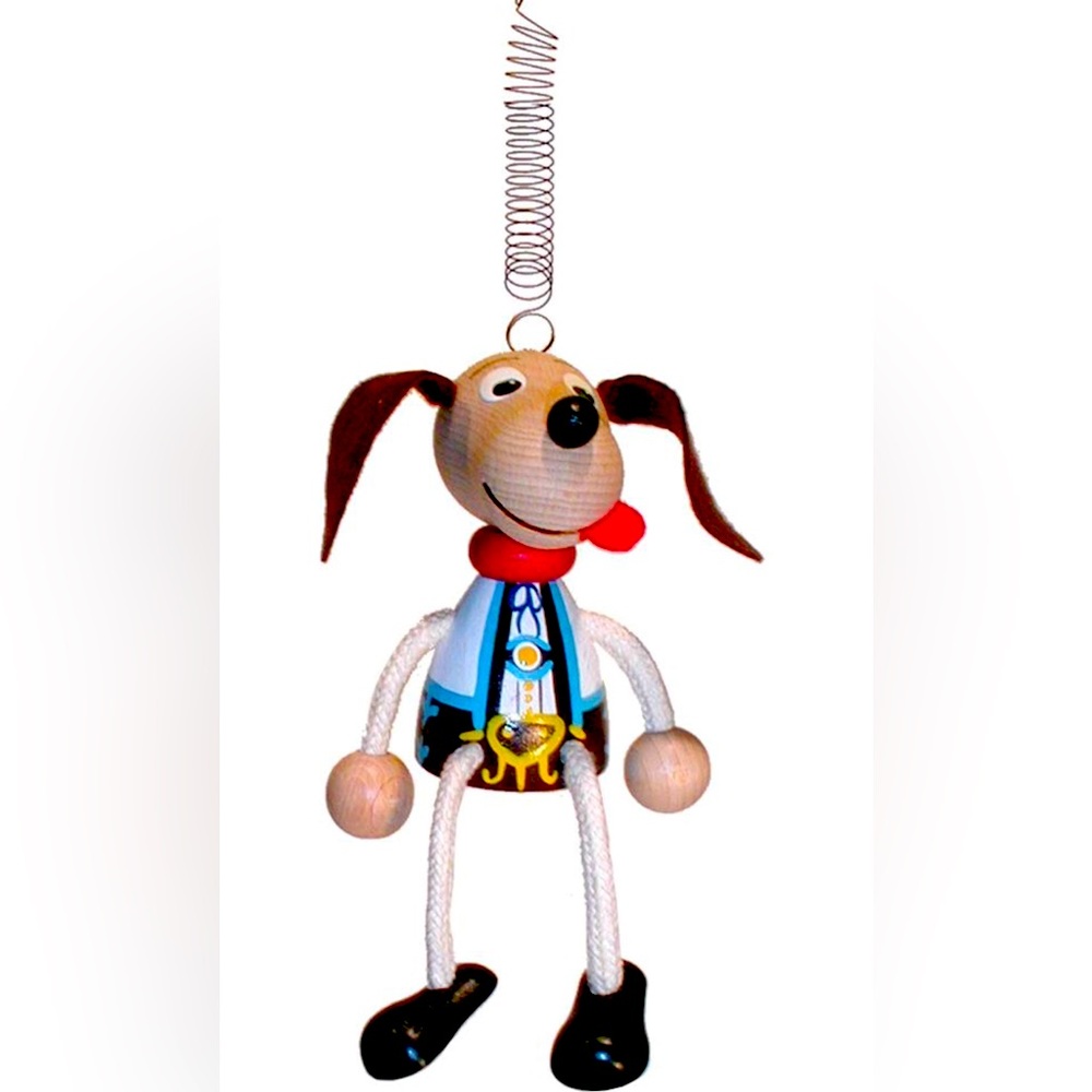 RARE German Lederhosen Doll Spring Bavarian Dog